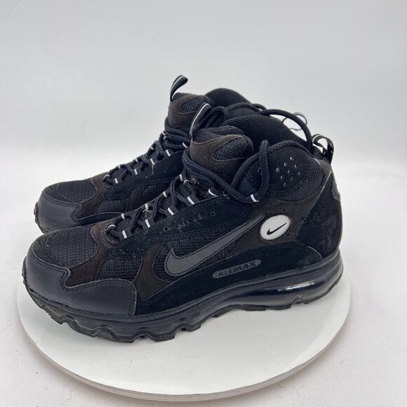 Nike Air Max Terra Sertig Men Size 8.5 537695-010 Black High Top Trail Shoes - Picture 1 of 12